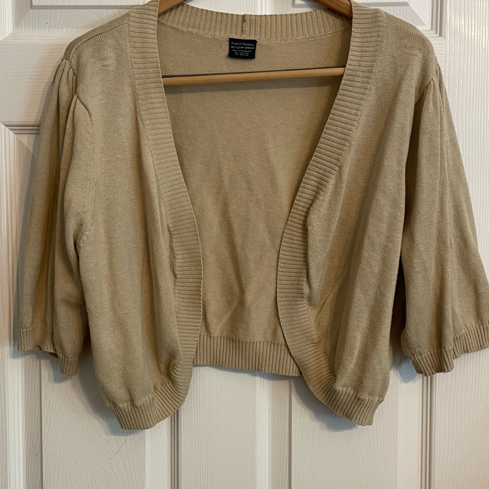 Faded Glory Cropper Sweat Jacket. 3X 22/24